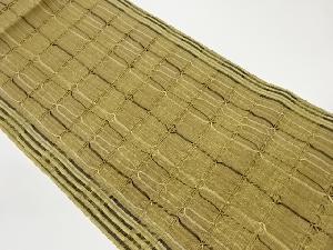 リサイクル　変わり織縞模様織出し名古屋帯